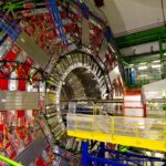 A close-up view inside CERN's Large Hadron Collider in Geneva, Switzerland.